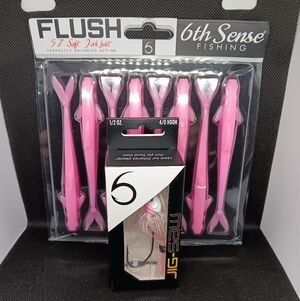 6th Sense JIG-SAW 1/0oz Morning Dawn+Flush 5.2 Bubble Gum Pink NIP Fishing Set